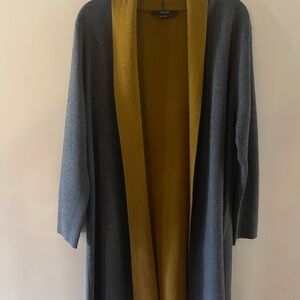 Vertigo Paris Charcoal and Mustard Cardigan